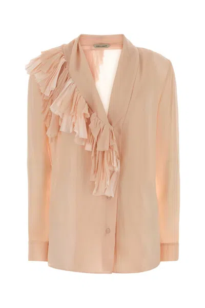 Alberta Ferretti Lightweight Silk Shirt In Pink