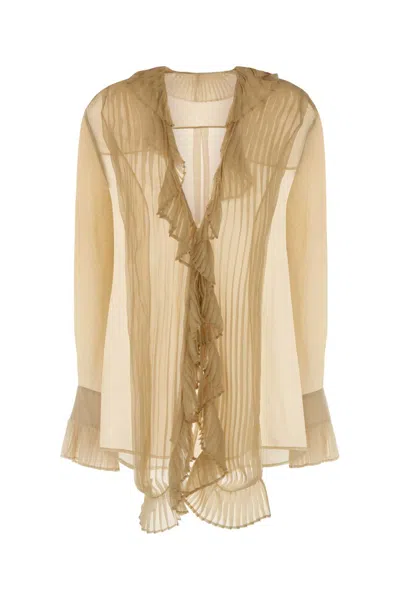 Alberta Ferretti Shirt In Brown