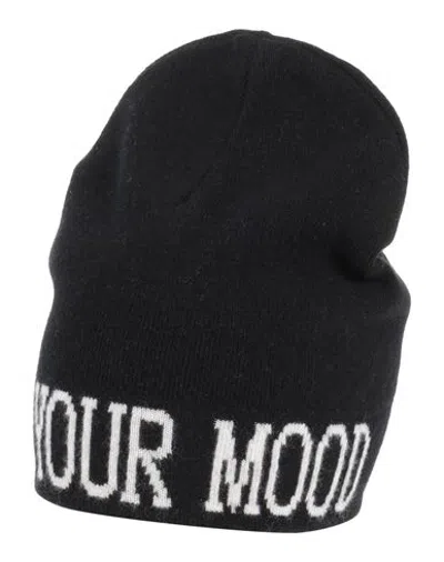 Alberta Ferretti Woman Hat Black Size Onesize Virgin Wool, Cashmere