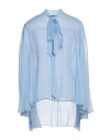 Alberta Ferretti Woman Shirt Light Blue Size 4 Silk
