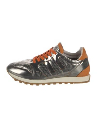 Pre-owned Alberto Fasciani Leather Sneakers In Silver