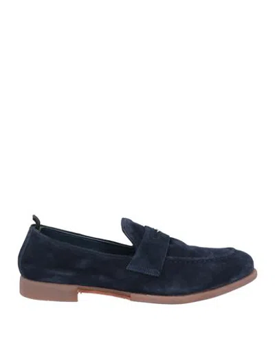 Alberto Guardiani Man Loafers Midnight Blue Size 11 Soft Leather
