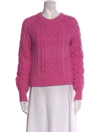 Pre-owned A.l.c Crew Neck Sweater In Pink