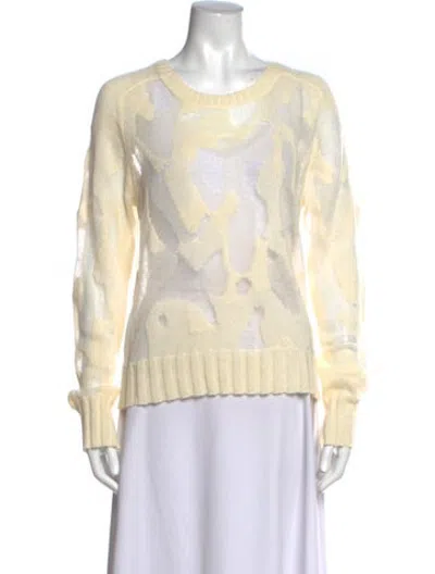 Pre-owned A.l.c Graphic Print Crew Neck Sweater In Neutrals
