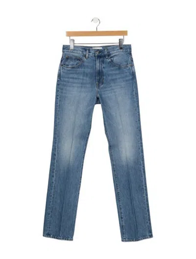 Pre-owned A.l.c High-rise Straight Leg Jeans In Blue