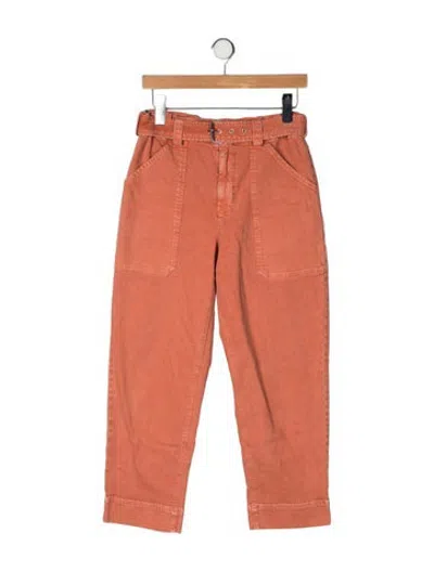 Pre-owned A.l.c High-rise Straight Leg Jeans In Orange