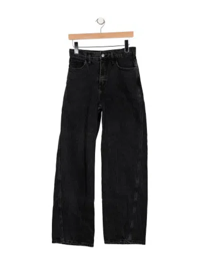 Pre-owned A.l.c High-rise Wide Leg Jeans In Blue