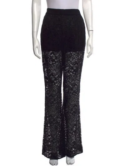 Pre-owned A.l.c Lace Pattern Flared Pants W/ Tags In Black