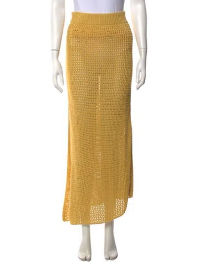 Pre-owned A.l.c Long Skirt In Yellow