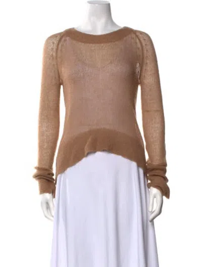 Pre-owned A.l.c Patterned Crew Neck Sweater In Neutrals