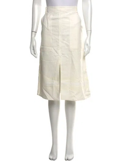 Pre-owned A.l.c Patterned Midi Length Skirt In Neutrals