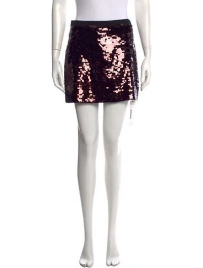Pre-owned A.l.c Patterned Mini Skirt W/ Tags In Neutrals