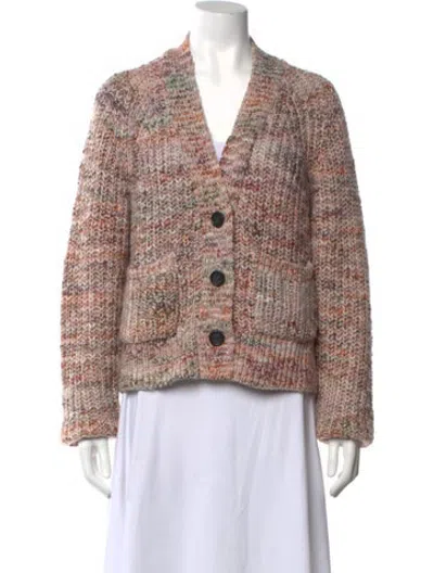 Pre-owned A.l.c Patterned V-neck Sweater In Multicolor