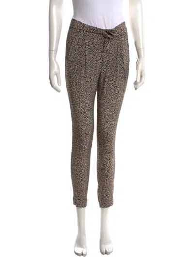 Pre-owned A.l.c Silk Straight Leg Pants In Black