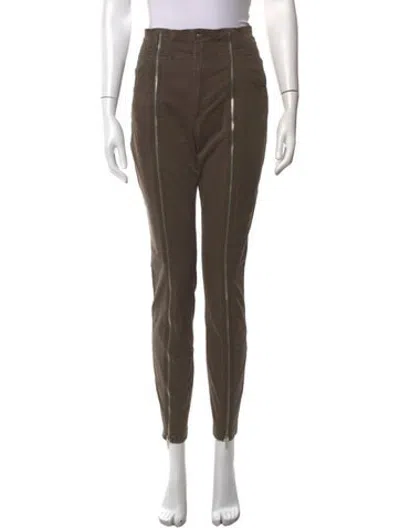 Pre-owned A.l.c Skinny Leg Pants In Green
