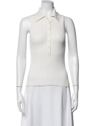 Pre-owned A.l.c Sleeveless Polo In Neutrals