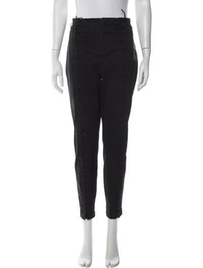 Pre-owned A.l.c Straight Leg Pants In Black