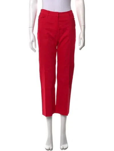 Pre-owned A.l.c Straight Leg Pants In Red