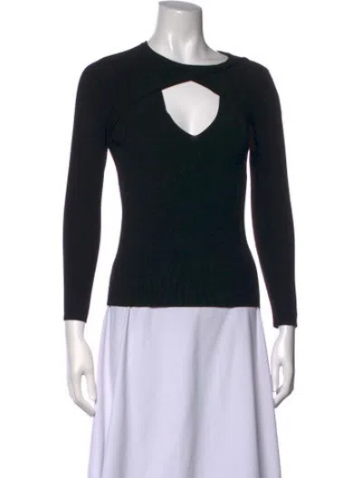 Pre-owned A.l.c V-neck Sweater In Black