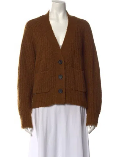 Pre-owned A.l.c V-neck Sweater In Brown