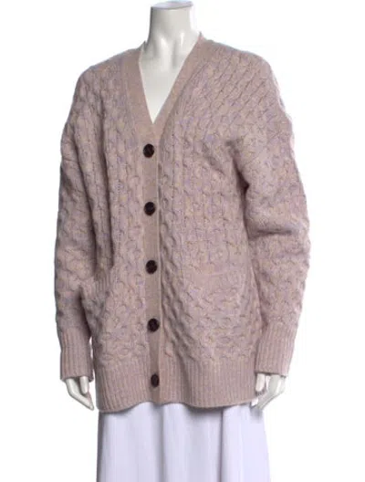 Pre-owned A.l.c Wool Patterned Sweater In Purple