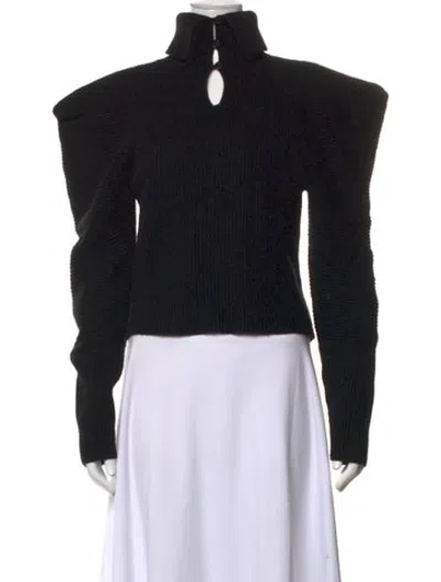 Pre-owned A.l.c Wool Turtleneck Sweater In Black