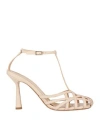 Aldo Castagna Woman Sandals Beige Size 10 Soft Leather