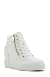 Aldo Ereliclya Wedge Sneaker In White