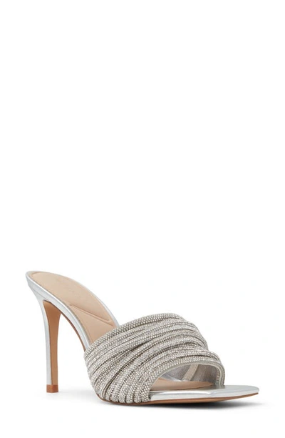 Aldo Marielle Slide Sandal In Silver