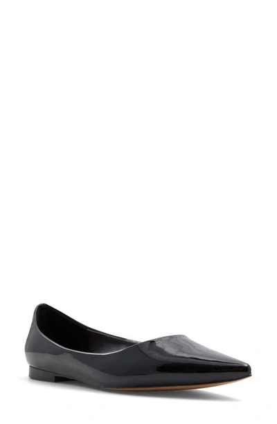 Aldo Stessy Pointed Toe Flat In Black