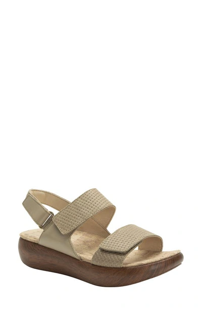 Alegria By Pg Lite Alegria Baille Slingback Sandal In Woven Taupe