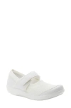 Alegria By Pg Lite Dinamo Mary Jane Flat In White