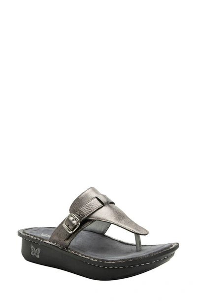 Alegria By Pg Lite Kennedi Flip Flop In Twinkle Pewter