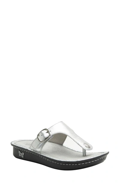 Alegria By Pg Lite Vella Platform Sandal In Silver