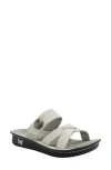 Alegria By Pg Lite Victoriah Slide Sandal In Basketry White