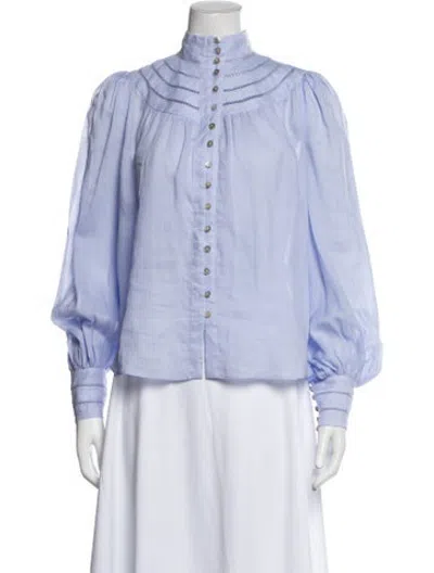 Pre-owned Alemais Long Sleeve Blouse In Purple