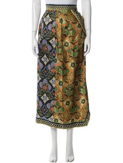 Pre-owned Alemais Silk Long Skirt W/ Tags In Multicolor