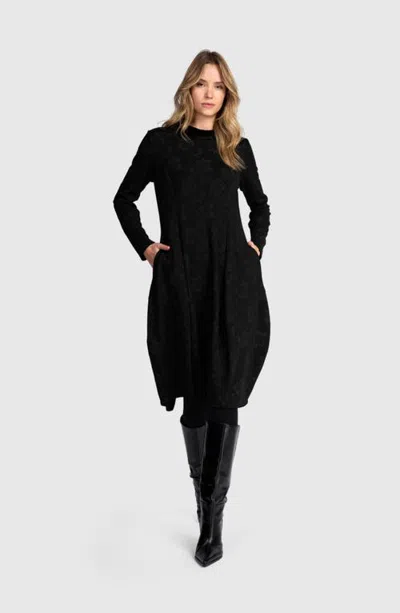 Alembika Locket Dress In Black Flora
