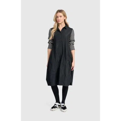 Alembika Mercer Shirtdress In Black Mix