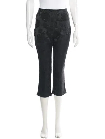 Pre-owned Alessandra Rich Acetate Flared Pants In Black