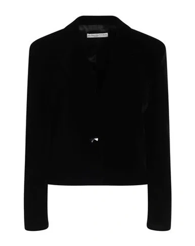 Alessandra Rich Woman Blazer Black Size 6 Cotton, Elastane