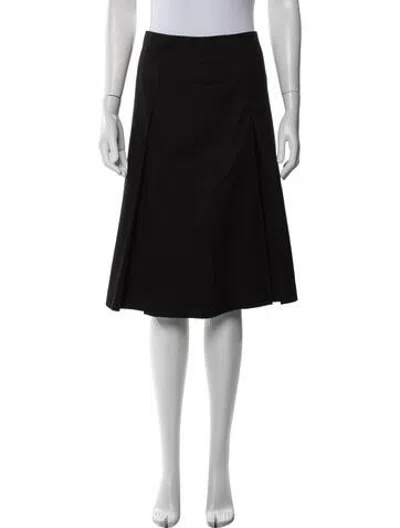Pre-owned Alessandro Dell'acqua Midi Length Skirt In Black