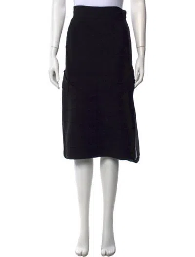 Pre-owned Alessandro Dell'acqua Midi Length Skirt In Black