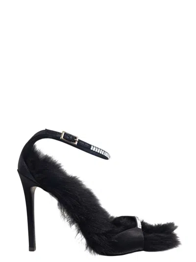 Alevì Ninel Pelliccia Xtal 110 Benny Nero Satinato In Black