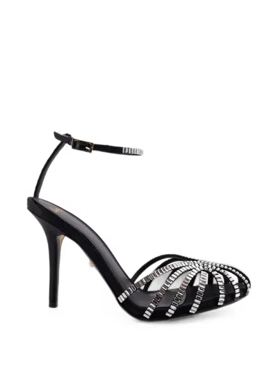 Alevì Penelope Crystal-embellished Sandals In Black