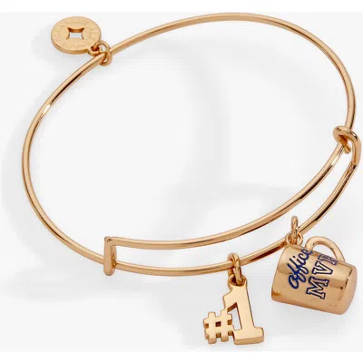 Alex And Ani #1 'office Mvp' Mug Bangle In Gold