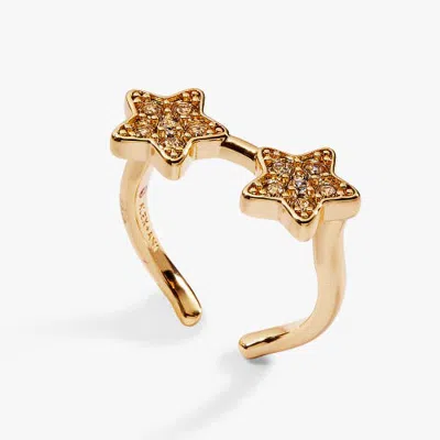 Alex And Ani 70s Star Glasses Ring In Gold