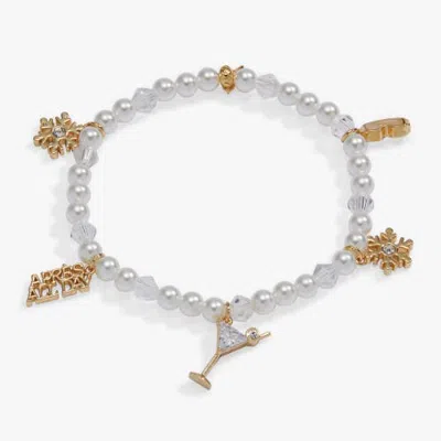 Alex And Ani Après All Day Charm Stretch Bracelet In White