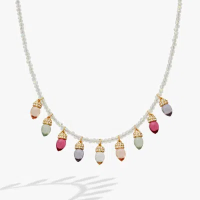Alex And Ani Christmas Muted Light Bulb Necklace In Silver