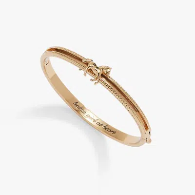 Alex And Ani 'horse Girl At Heart' Fidget Bangle In Gold
